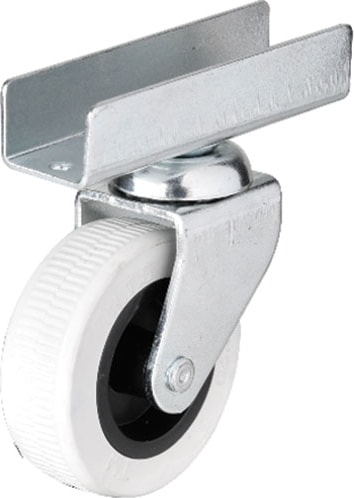 Hts 323 - 50X20 mm Gri Uzun U Tablalı Teker 4 Adet
