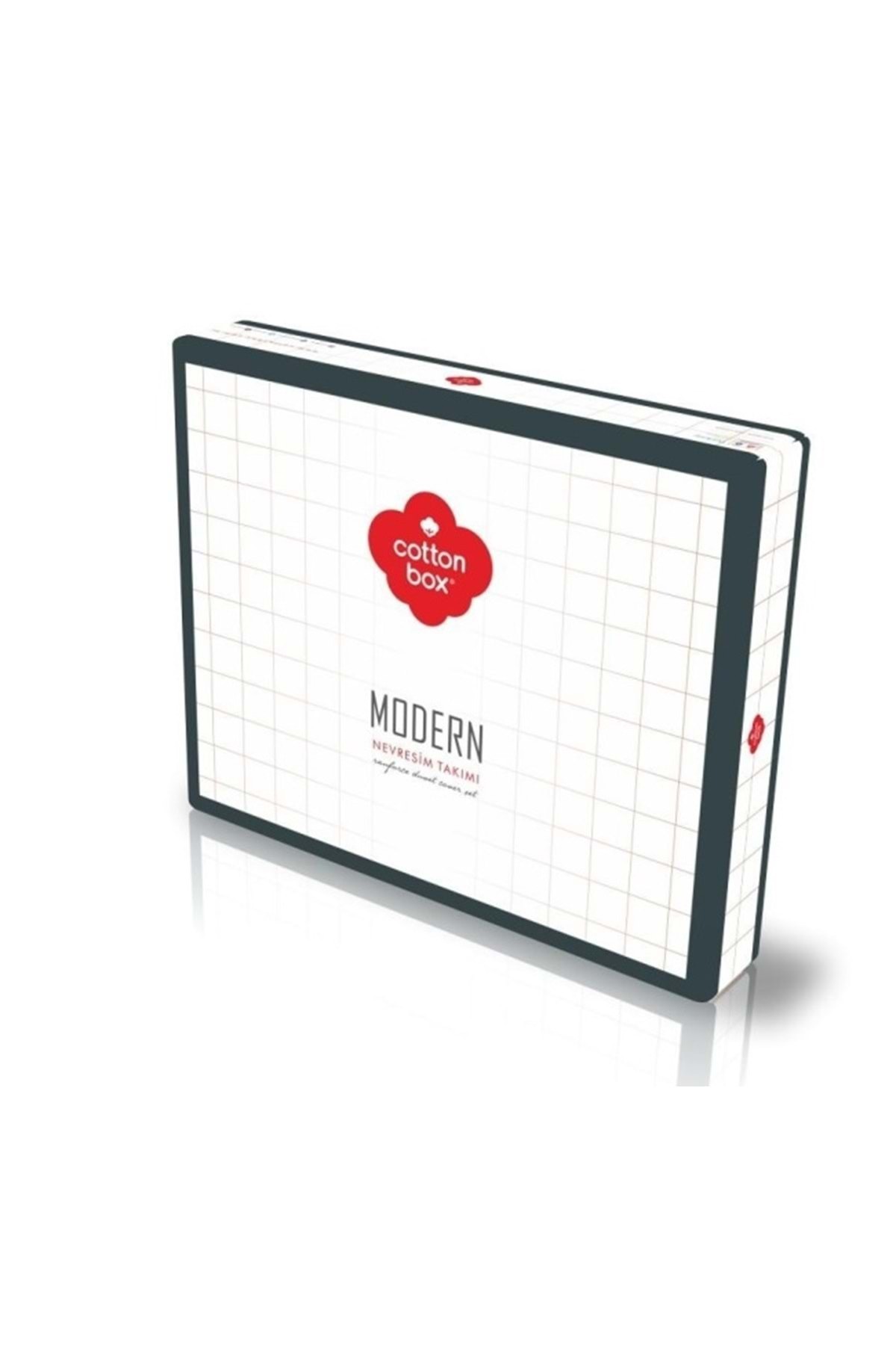Modern Ranforce Tek Kişilik Nevresim Takımı-joya Bordo