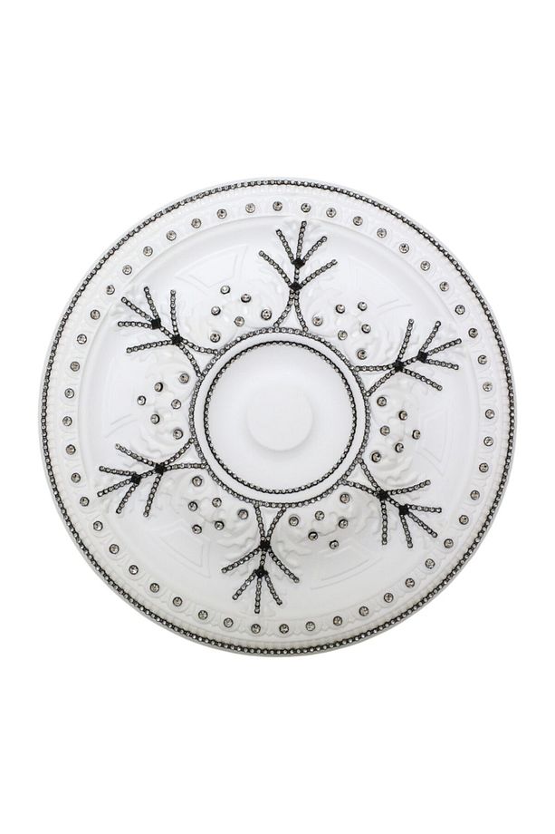 Osmanlı Desenli Stropiyer Taşlı Tavan Lamba Göbeği - 38 cm