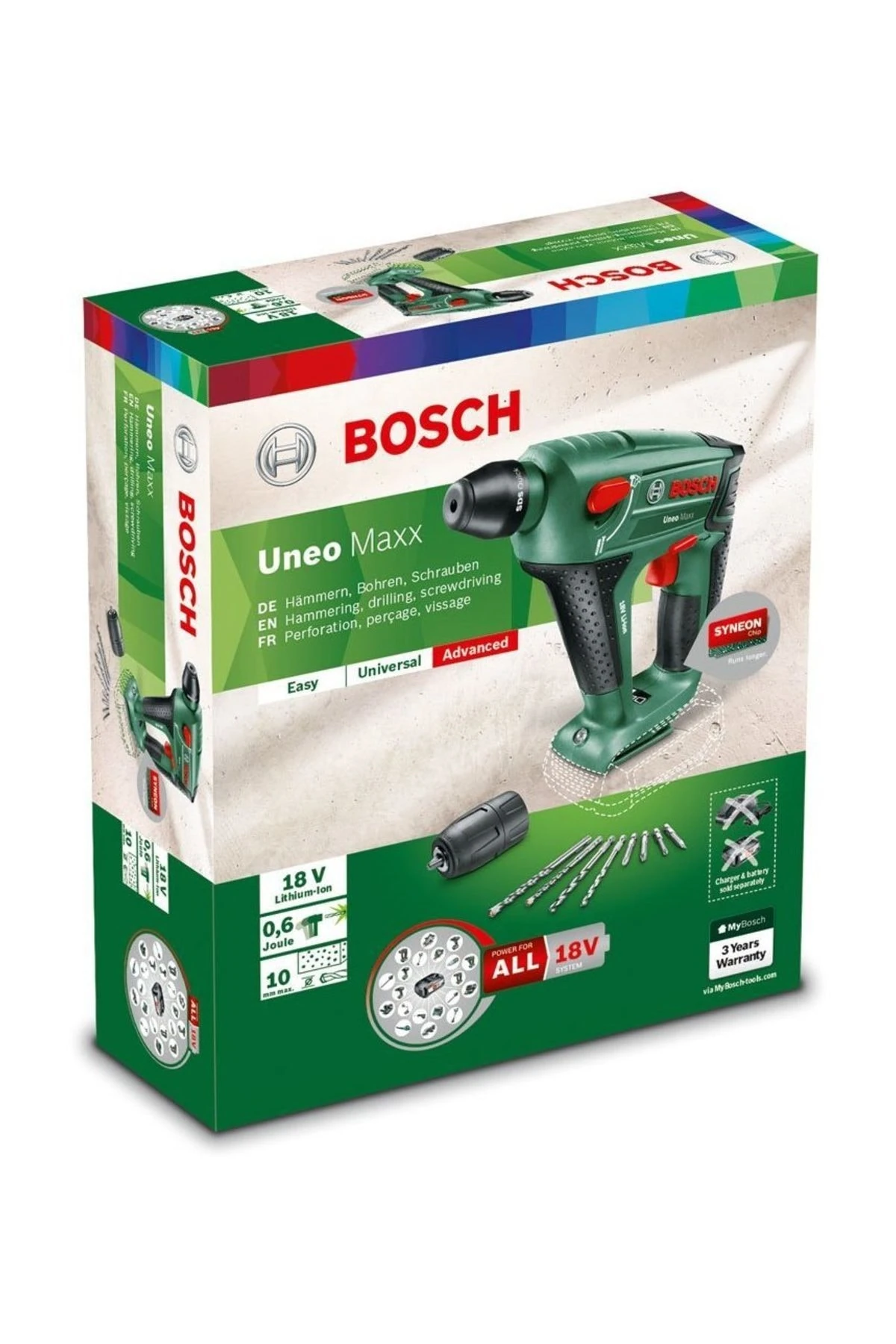 Uneo Maxx 18V Akülü Kırıcı Delici (Baretool / Akü Ve Şarj Cihazı Dahil Değildir) - 060395230C