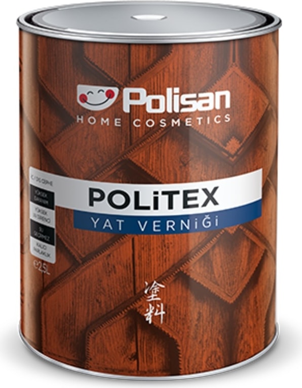 Politex Yat Verniği Yat Vernik 2,5 Lt Parlak Şeffaf