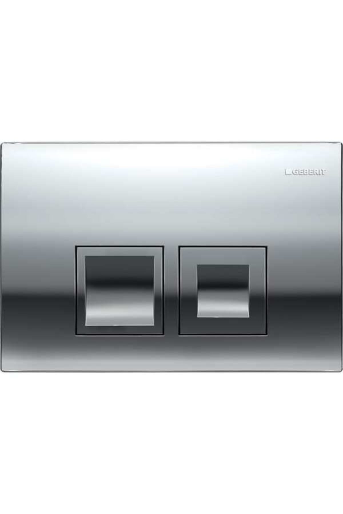 Geberıt Delta Kumanda Kapagı Cıft Basmalı Parlak Krom 115.135.21.1
