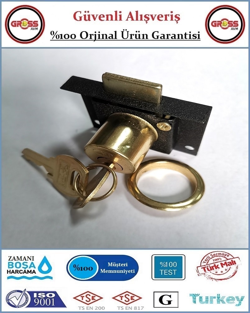 Drawer Lock Çekmece Kilidi 303 - Siyah