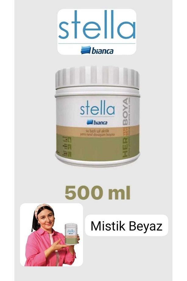 Stella Saf Akrilik Boya Mistik Beyaz 500 ml