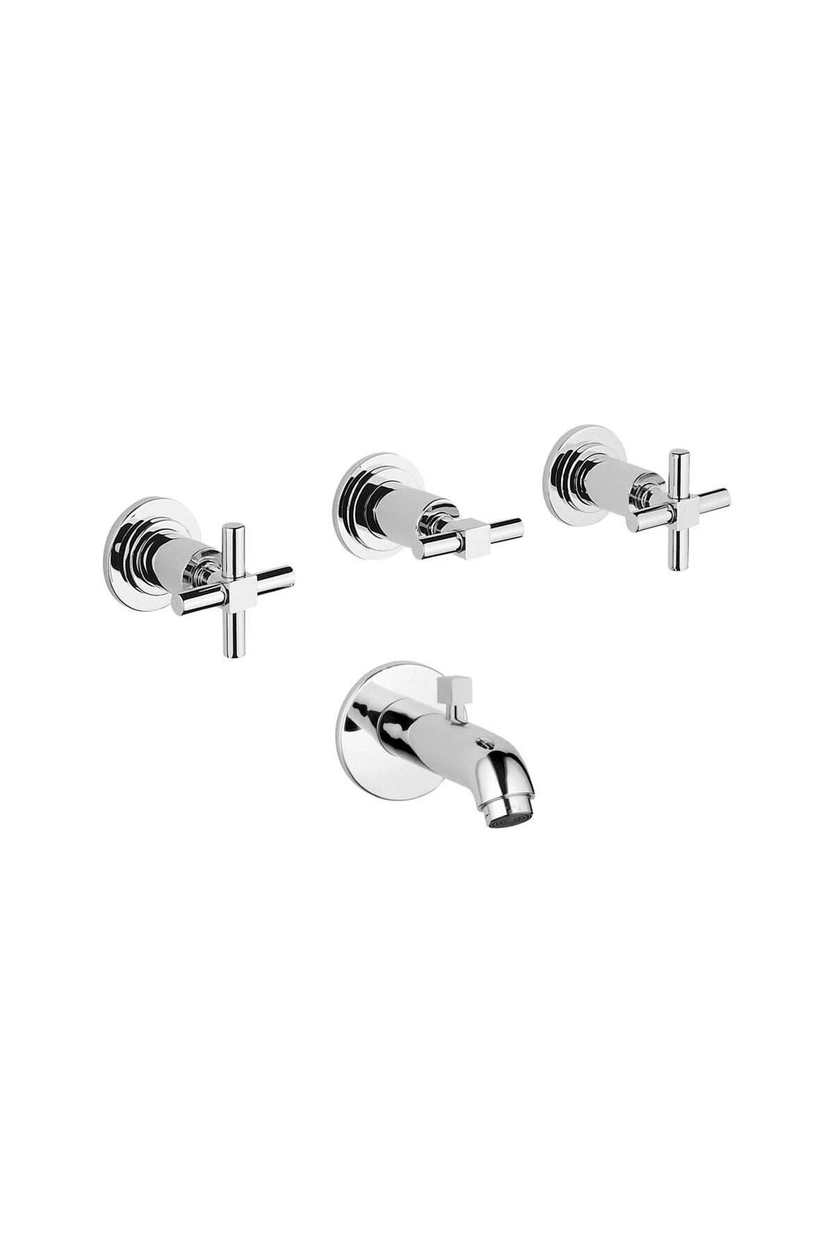 Juno A40832 Ankastre Banyo Bataryası El Duşu Çıkışlı Krom