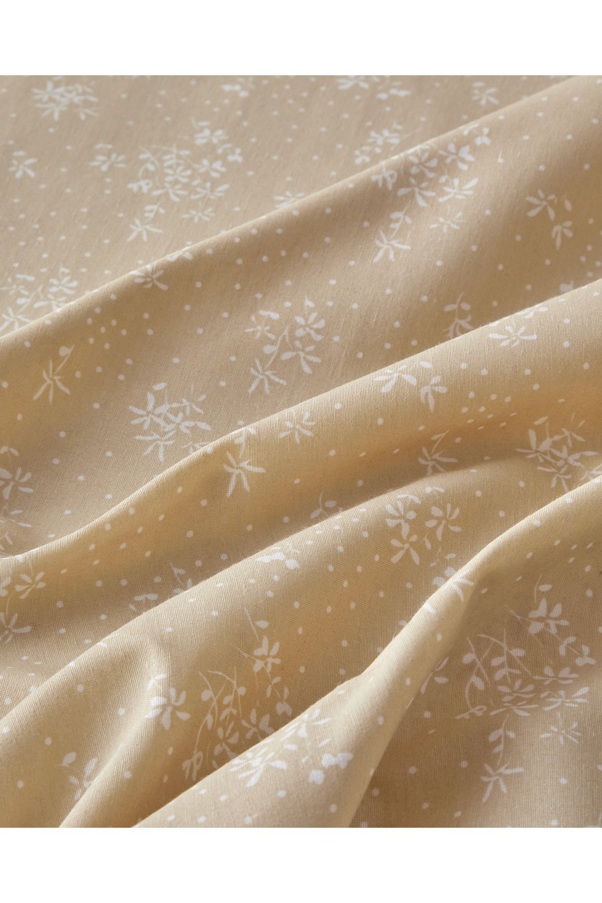 Dewy Blossom Kolay Ütülenir Çift Kişilik Nevresim Takımı 200x220 cm Sarı