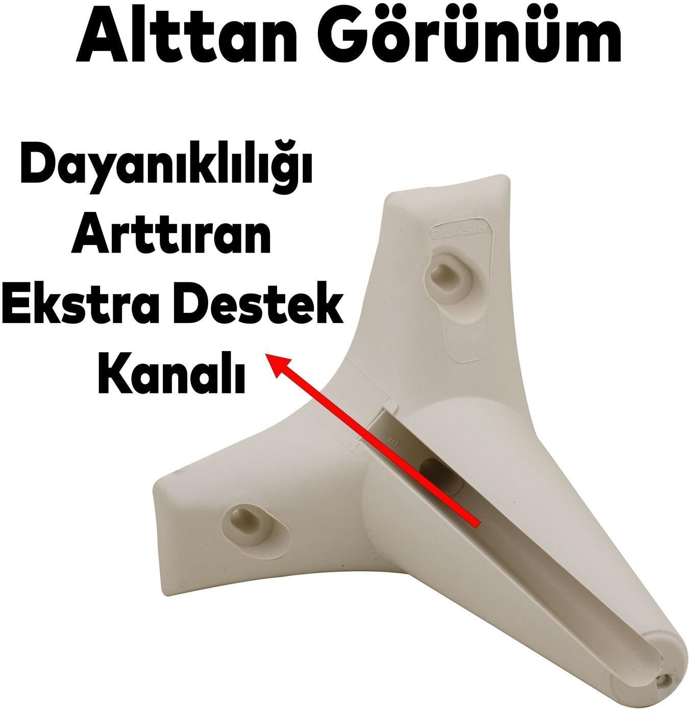 Aspen Lüks Mobilya Kanepe Koltuk Tv Ünitesi Baza Ayağı Ayakları 12 Cm Krem Ayak (4 Adet)