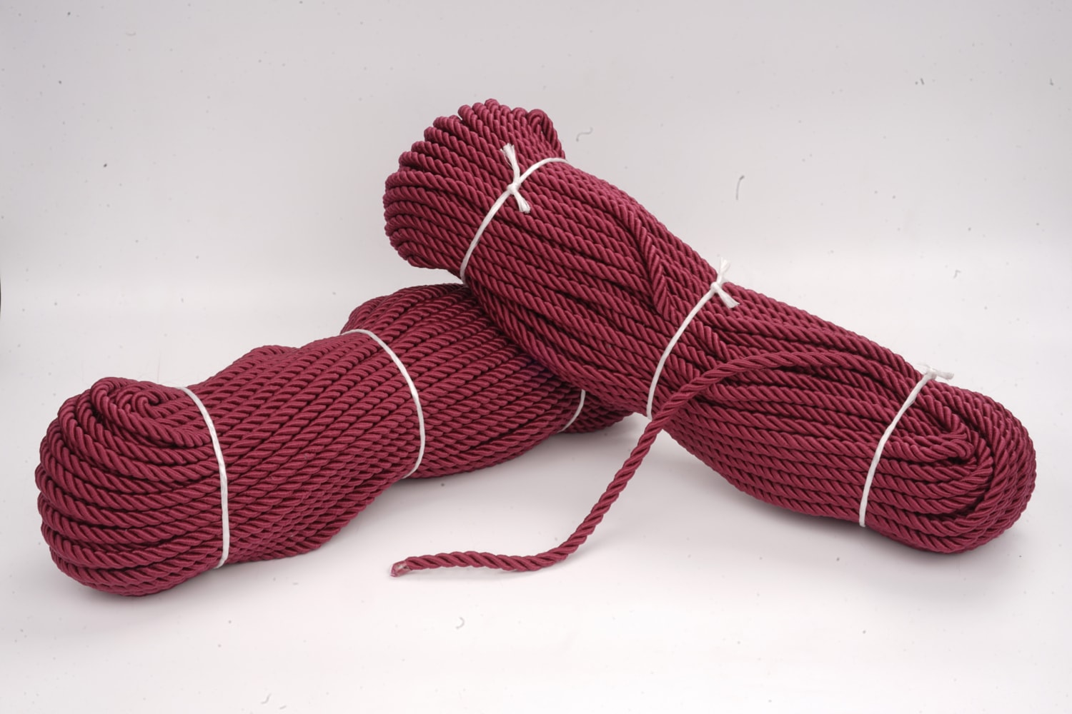 Polyester Kordon İp 8mm 50metre- Bordo