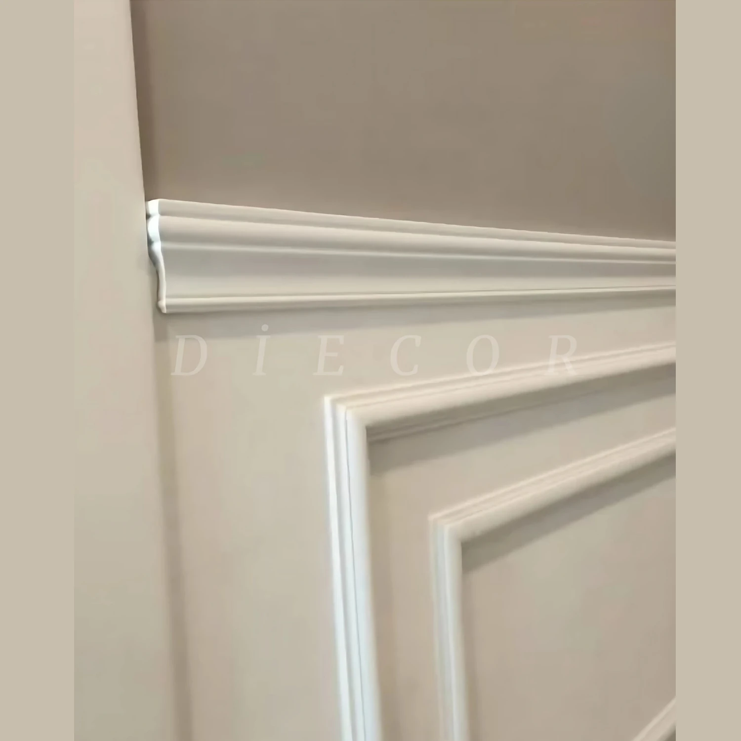 Dekoratif Boyanabilir 25 Adet 9 cm Polistren Süpürgelik