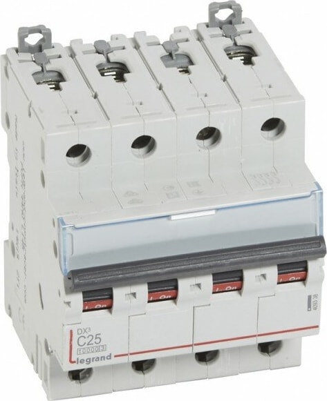 Trifaze Dört Kutuplu 4X25A C Tipi Otomatik Sigorta 10KA 409338
