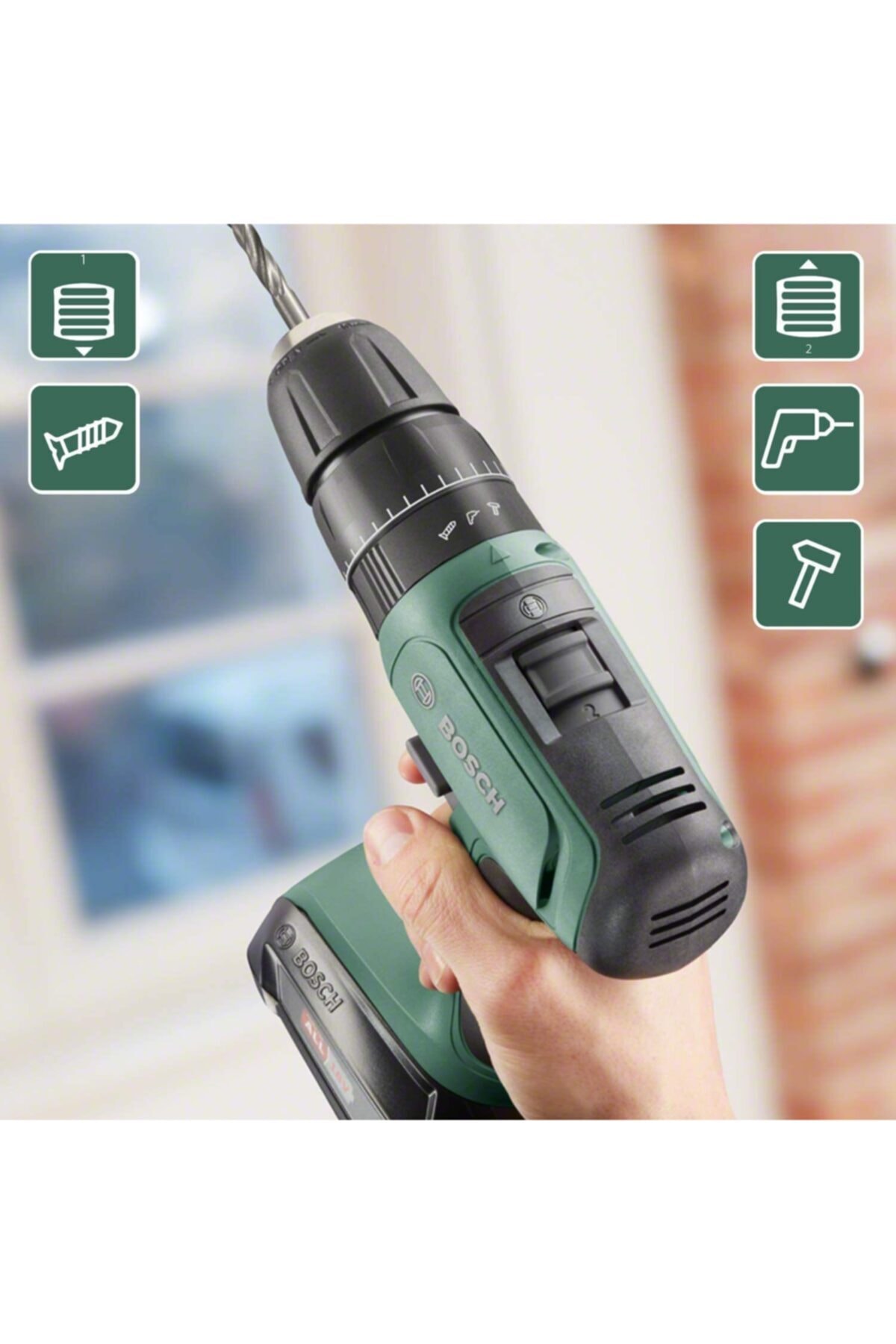 BOSCH Universalımpact Çift Akülü Darbeli Vidalama 18v (2x 1,5ah) Şarjlı Matkap