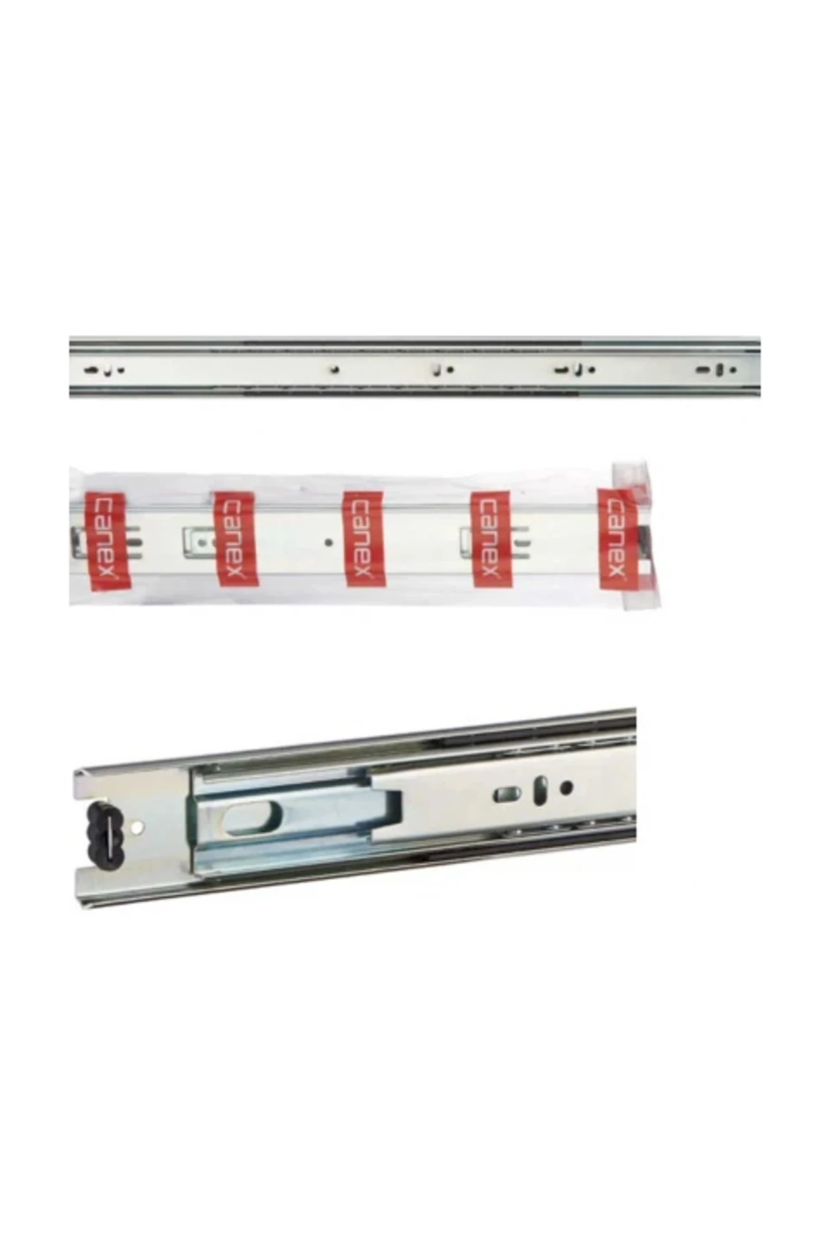 En 43 mm Teleskopik Bilyalı Çekmece Rayı Kaplamalı - 40 cm (4 Takım)