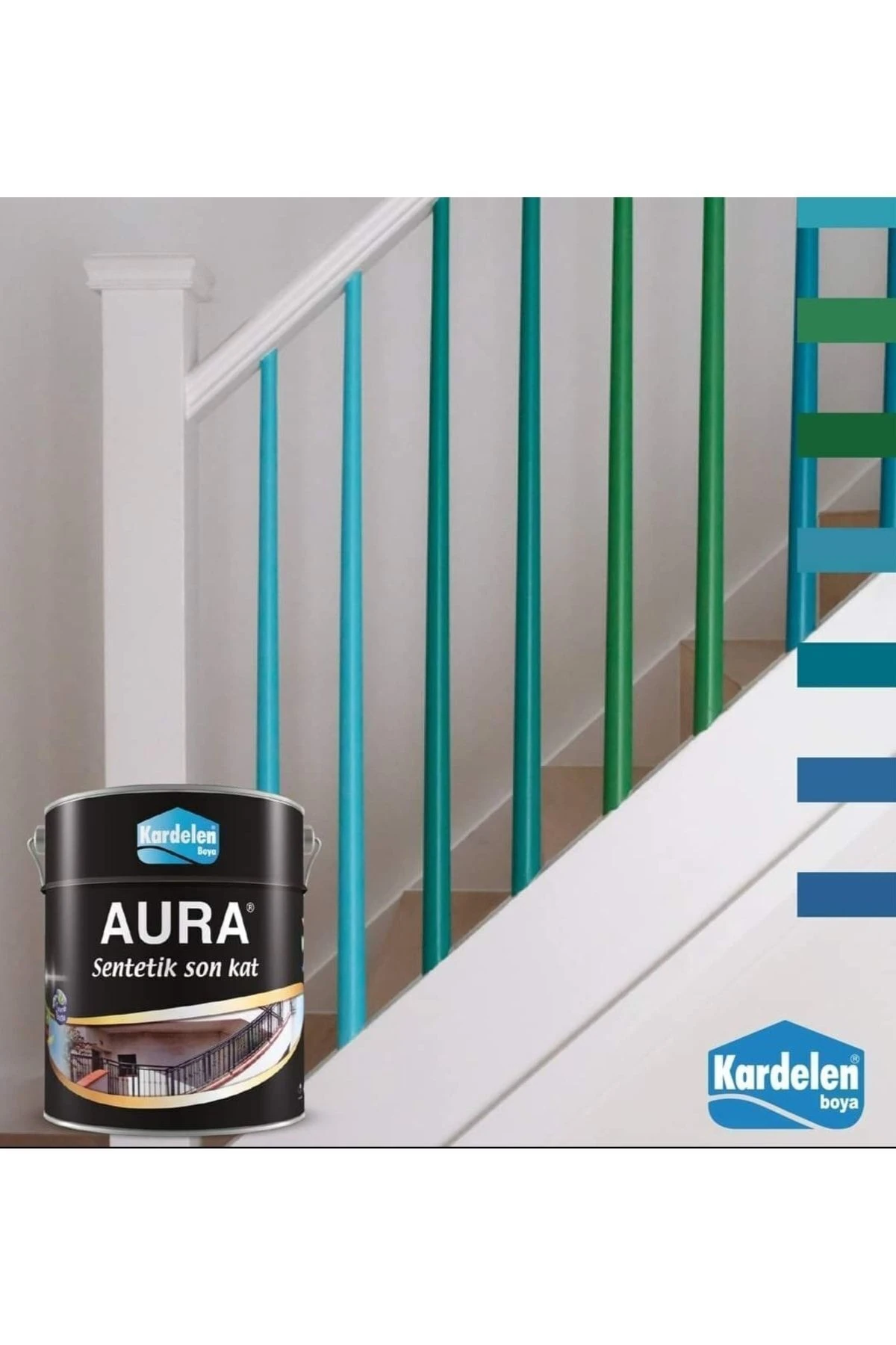 Kardelen Sentetik 3 Kg Gri Yağlı(AHŞAP-DEMİR-METAL) Boya Seti