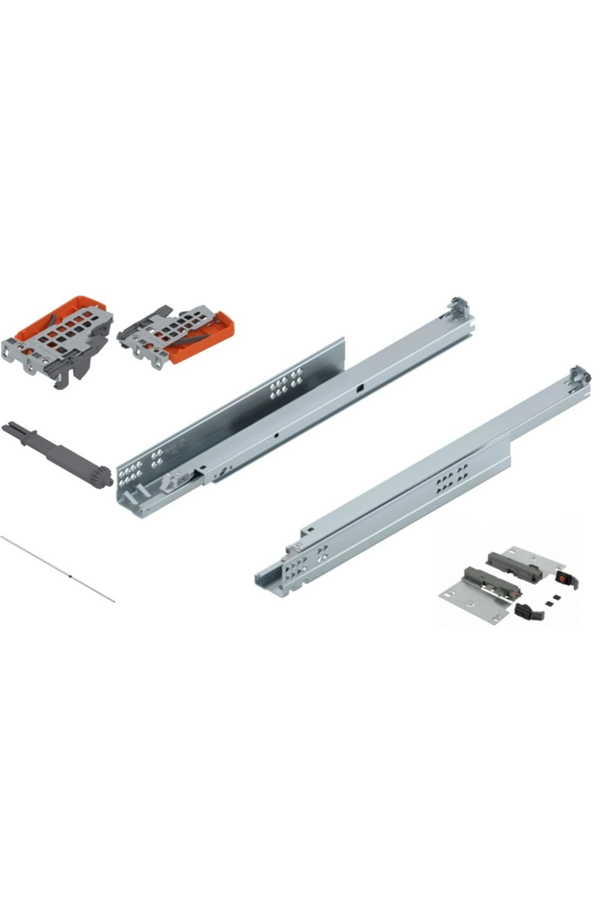 Tandem Tip-on Çekmece Rayı Tam Açılım -frensiz 40 Cm