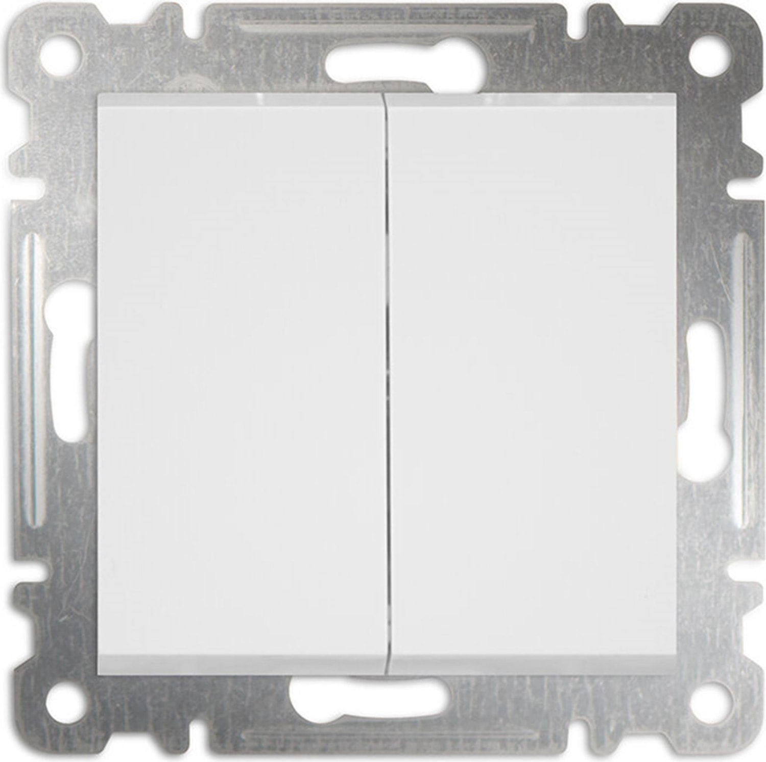 Karea Beyaz Komütatör (Ikili Anahtar) Çerçevesiz