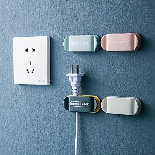 4 Adet Çok Fonksiyonlu Kablo Tutucu Fiş Tutucu Yapışkanlı Kablo Düzenleyici Kablo Sarma Aparatı