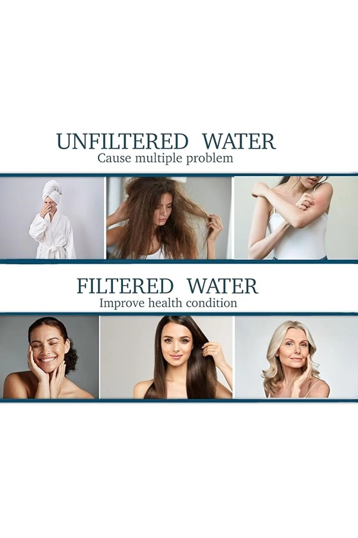 Filtreli Duş Başlığı 20 3 Kademeli Filtreli 5 Modlu Özel Filtreli Arındırıcı Duş Deneyimi