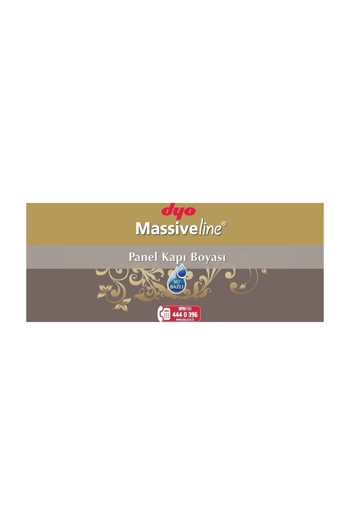 Massiveline Su Bazlı Panel Kapı Boyası Beyaz 2.5 Lt