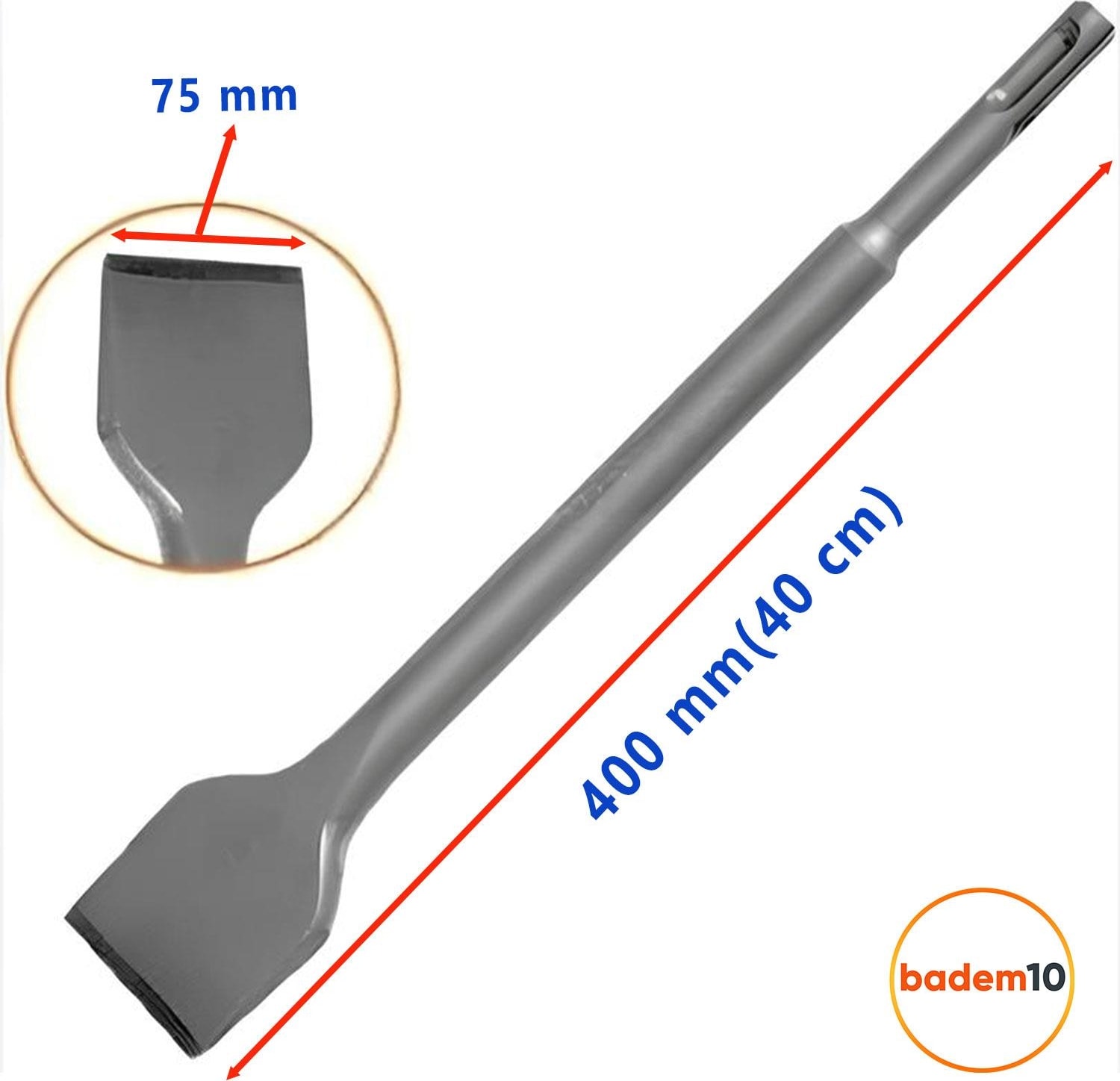 Sds Max Geniş Ağızlı Keski 18 mm x 400 mm x 75 mm