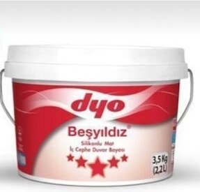 Beşyıldız Silikonlu Mat İç Boyası Siyah 10 kg