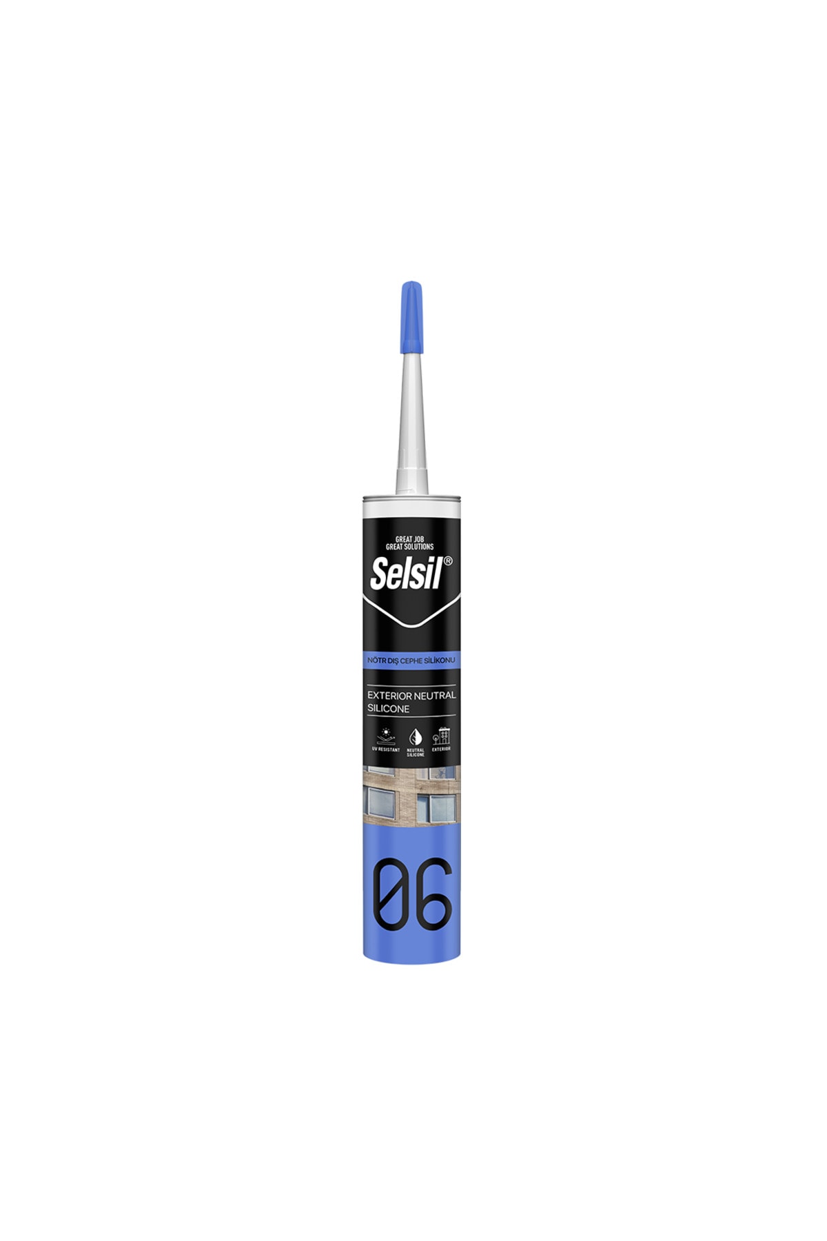 SELSİL Nötr Dış Cephe Silikon Şeffaf 300 ml