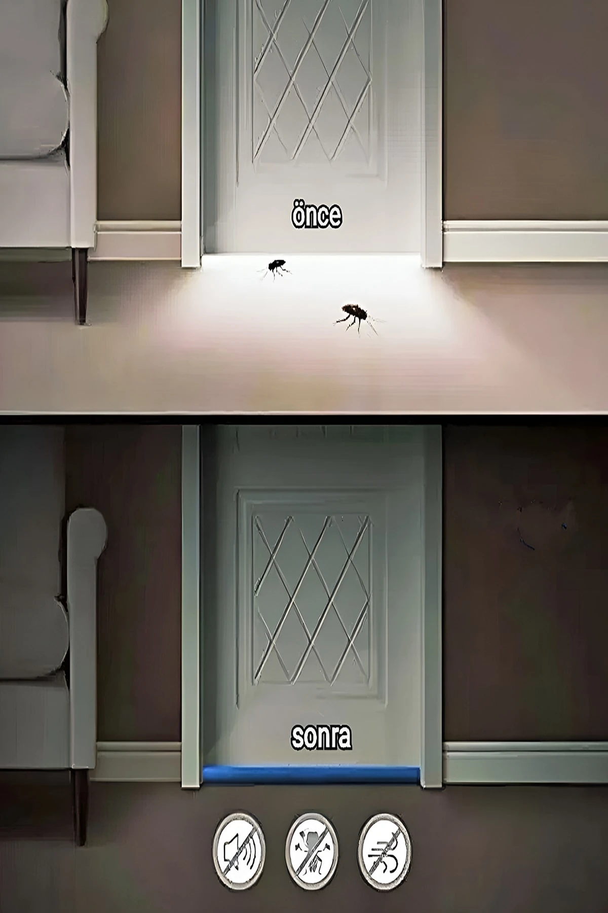 Kapı Altı Izolasyon Iki Adet Rüzgar Isı Işık Ses Toz Su Ve Böcek Önleyici Ve Yalıtımı Trend Ürün