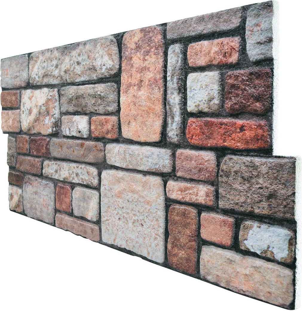 5 Adet (2,5m2) x Karma Taş Desenli 3 Boyutlu Renkli Strafor Köpük Duvar Kaplama Paneli (KR-301)