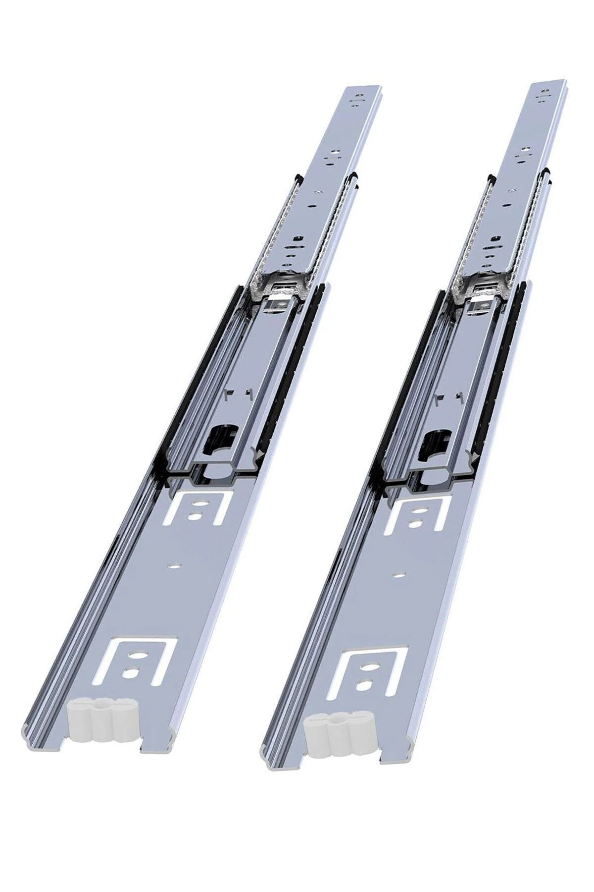 Bilyalı Teleskopik Dolap Çekmece Rayı Metal En:4.3 Cm Boy:30 Cm