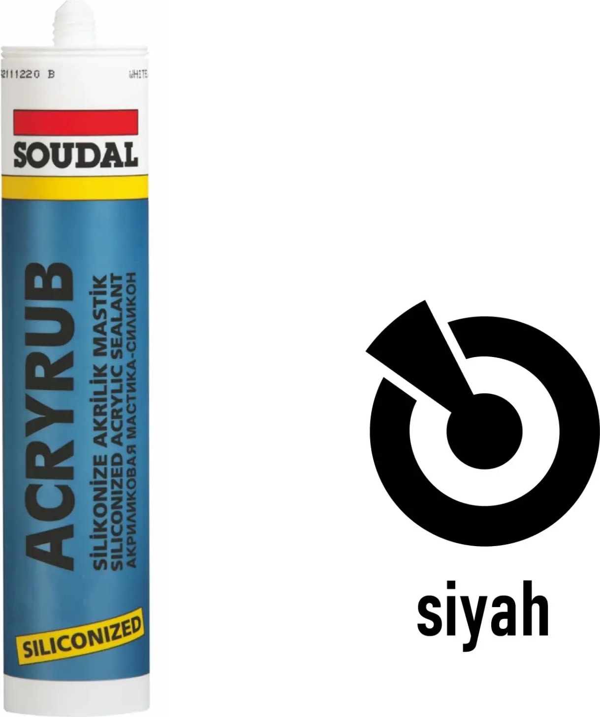 Silikonize Akrilik Siyah Mastik 500 gr