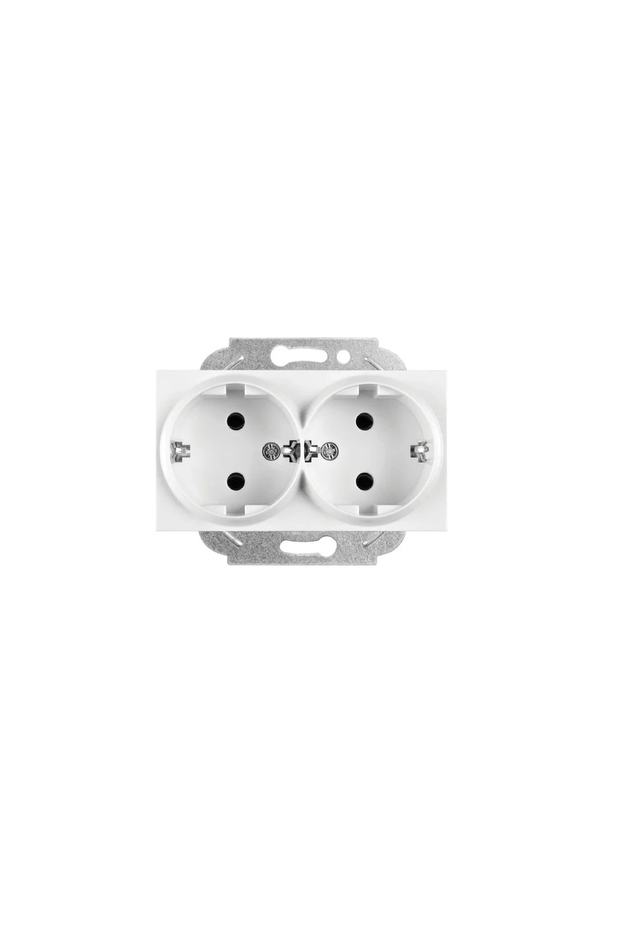 RİTA MEK TUŞ İKİLİ TOPRAKLI PRİZ BEYAZ