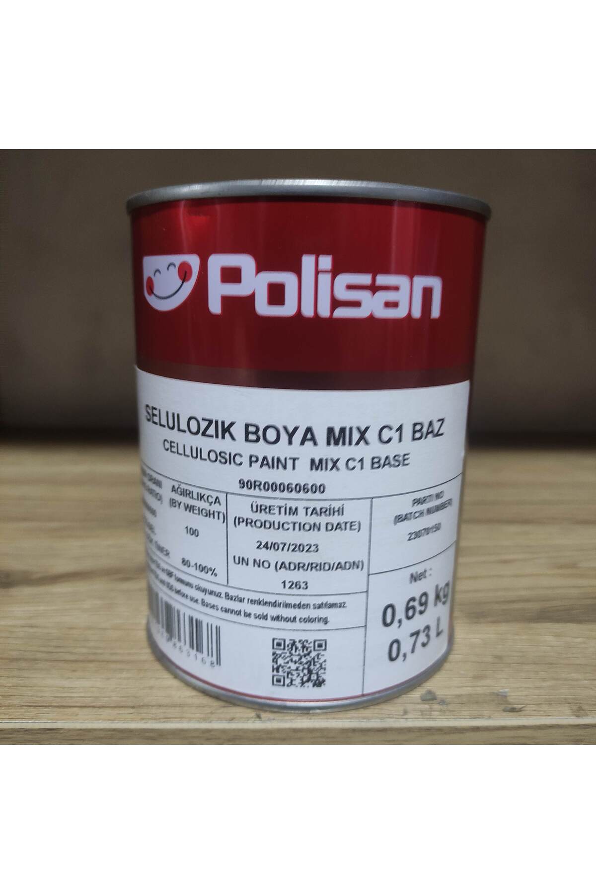 POLİSAN KOYU GRİ SELÜLOZİK BOYA  KOD : 7046 0,75 L