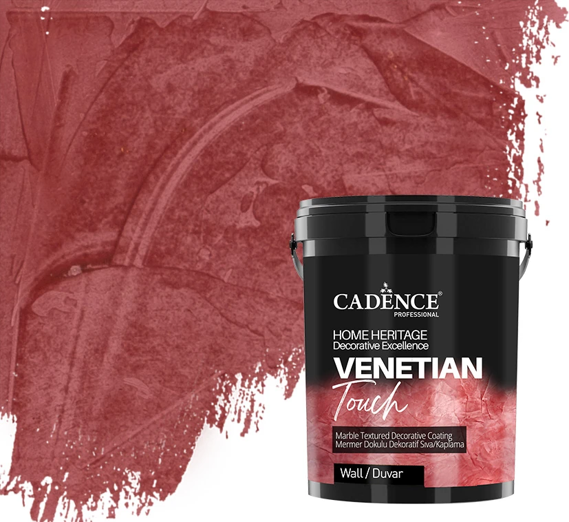 Venetıan Touch Mermer Dokulu Dekoratif Sıva / Kaplama Vt-08 Mercan Kırmızı 250 ml