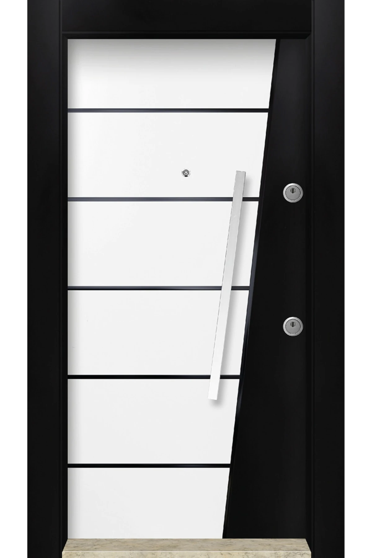 Dış Iklim Kapısı, Yağmura Güneşe Dayanıklı Çelik Kapı, Mn-6024 Sol