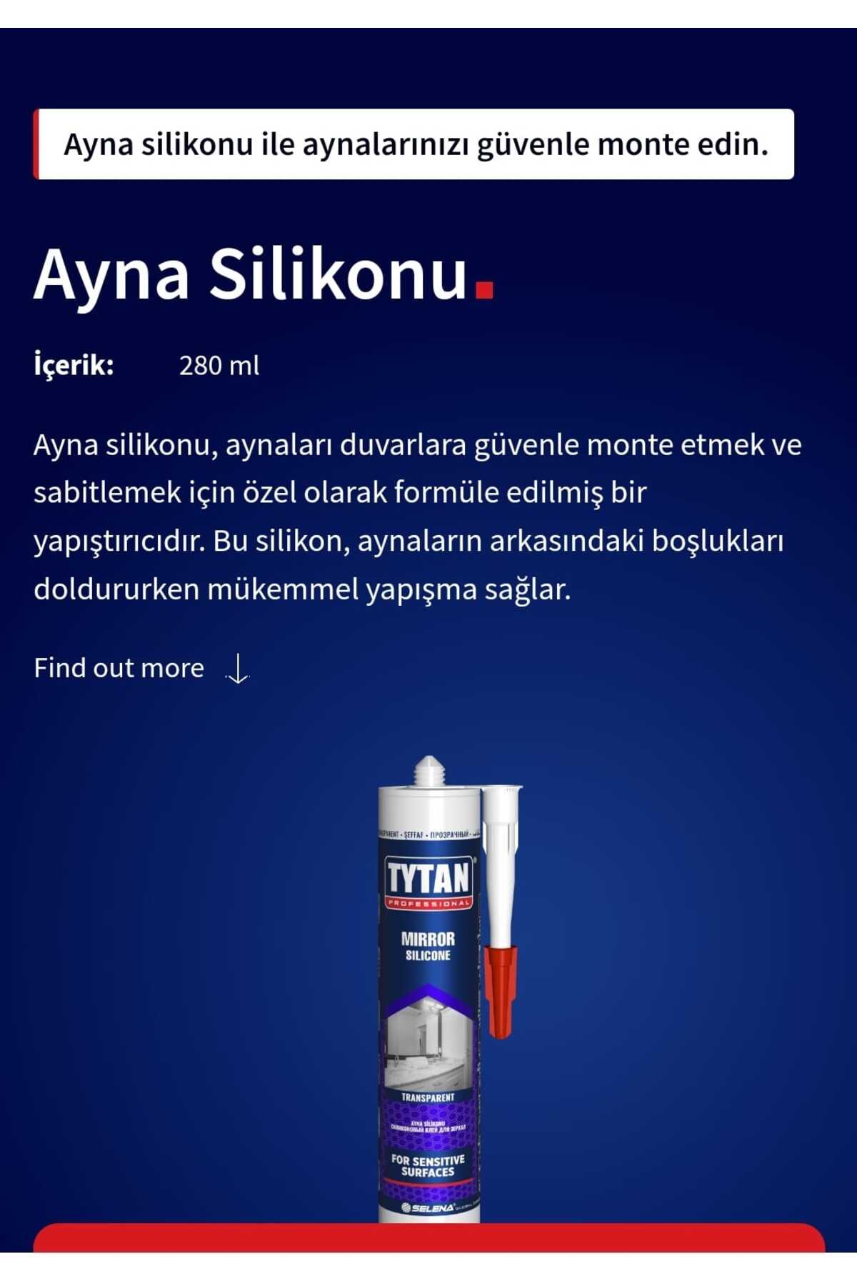 Ayna Yapıştırma Silikonu280ml (24adet)