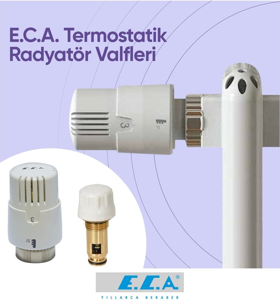 10 Adet Eca Termostatik Trv4 Kafa Grubu 41,3mm 602120813