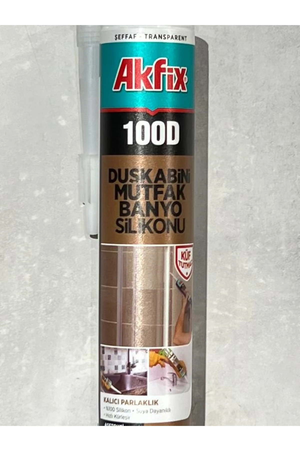 100d şeffaf Küf Tutmaz Duşakabin Silikonu 280ml