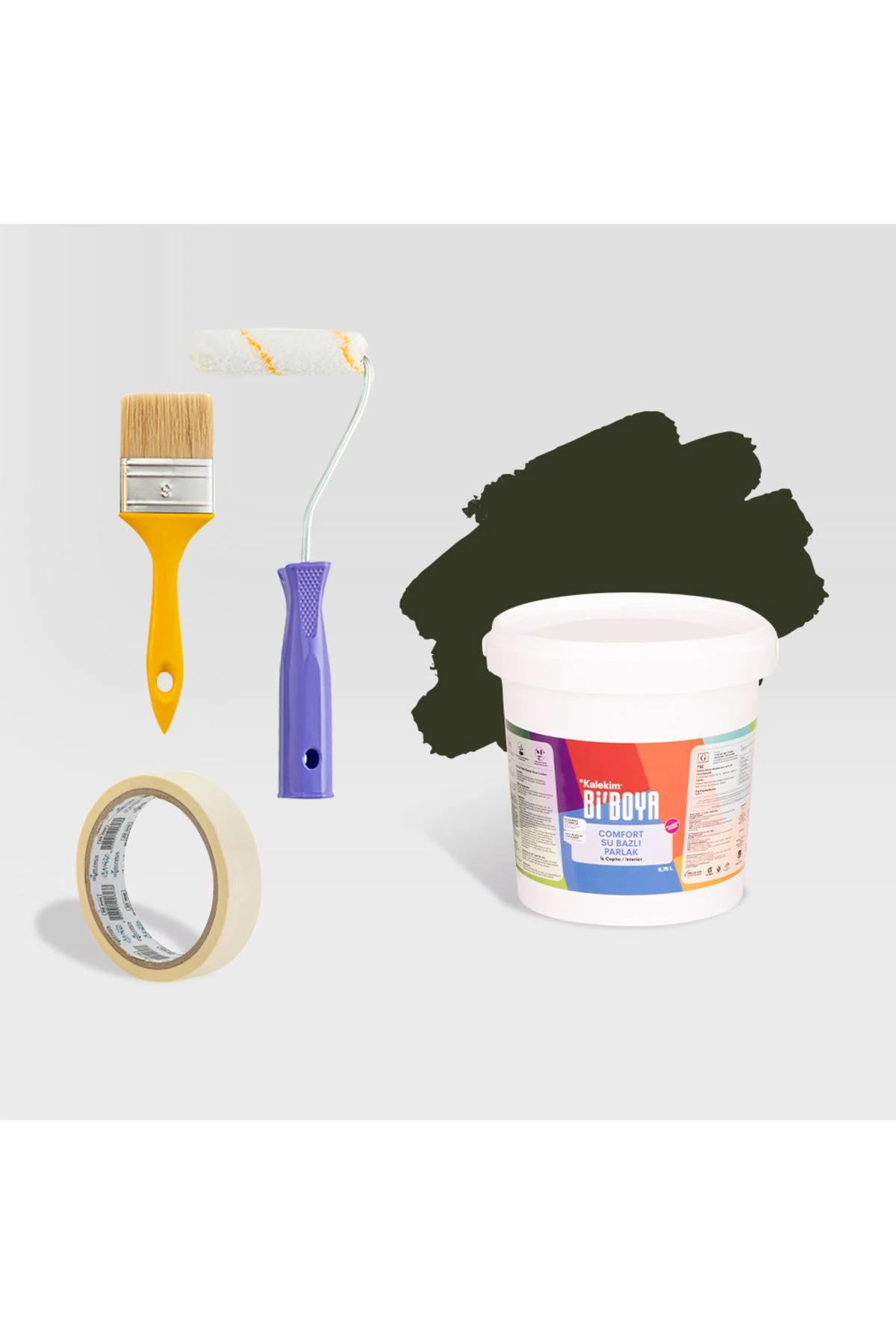 Yazlık Yenileme Seti Ahşap Ve Metal Boyası 0.75 L Çimen
