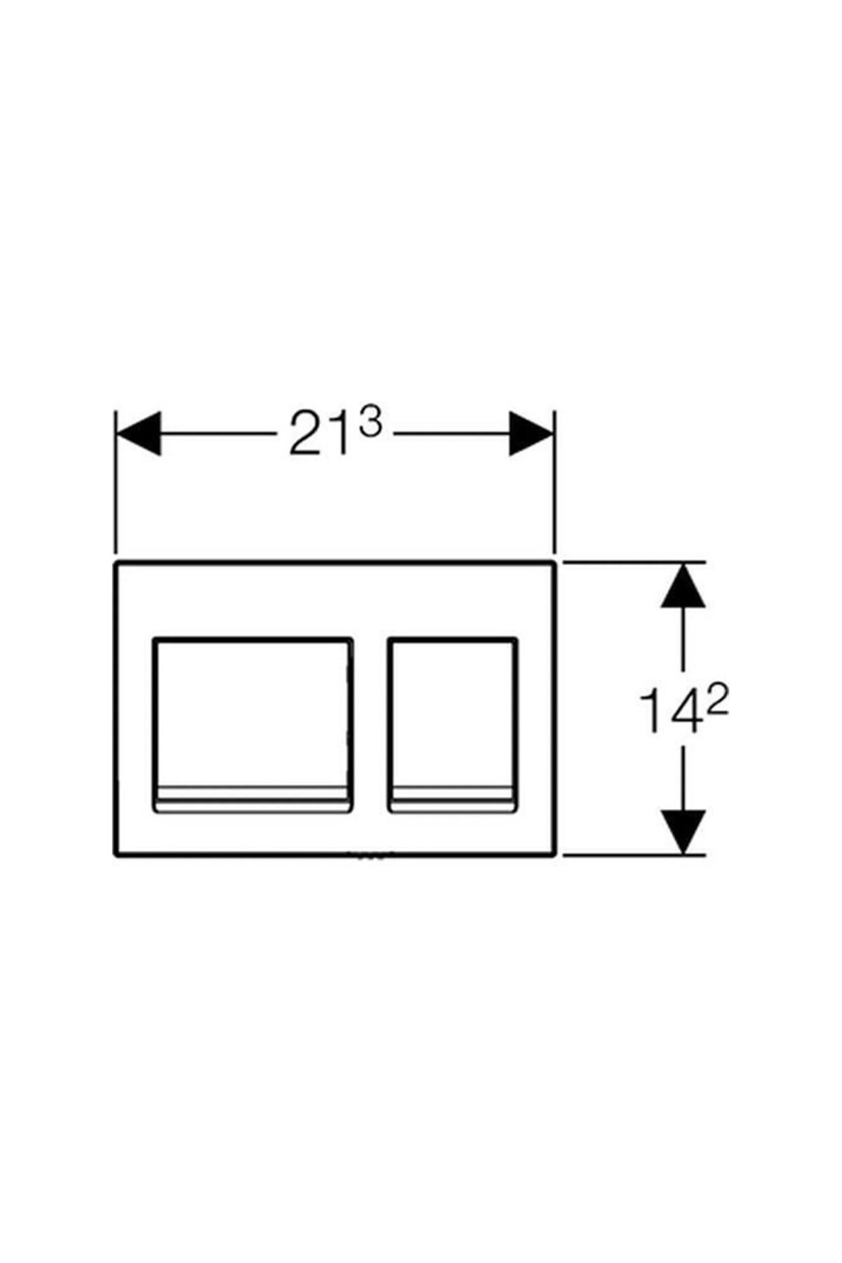 Alpha Gömme Rezervuar Kumanda Paneli,parlak Krom
