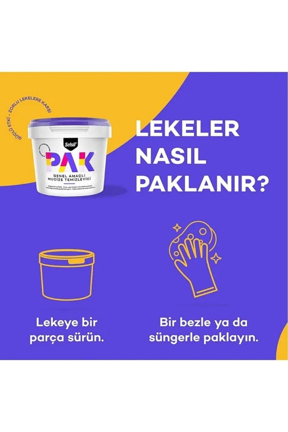 SELSİL 4 Adet Pak Genel Amaçlı Mucize Temizleyici Krem 4 X 500 Gr
