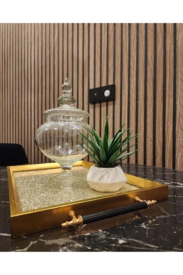 16 M² 1.Sınıf Kalite Silinebilir Lambri Panel Ahşap Duvar Çıtası Desenli Premium Duvar Kağıdı 3406