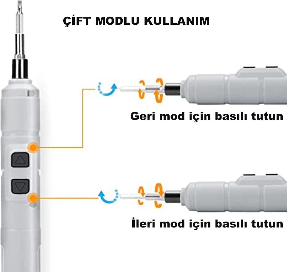 Mini Taşınabilir Tornavida Akülü Şarjlı Elektrikli
