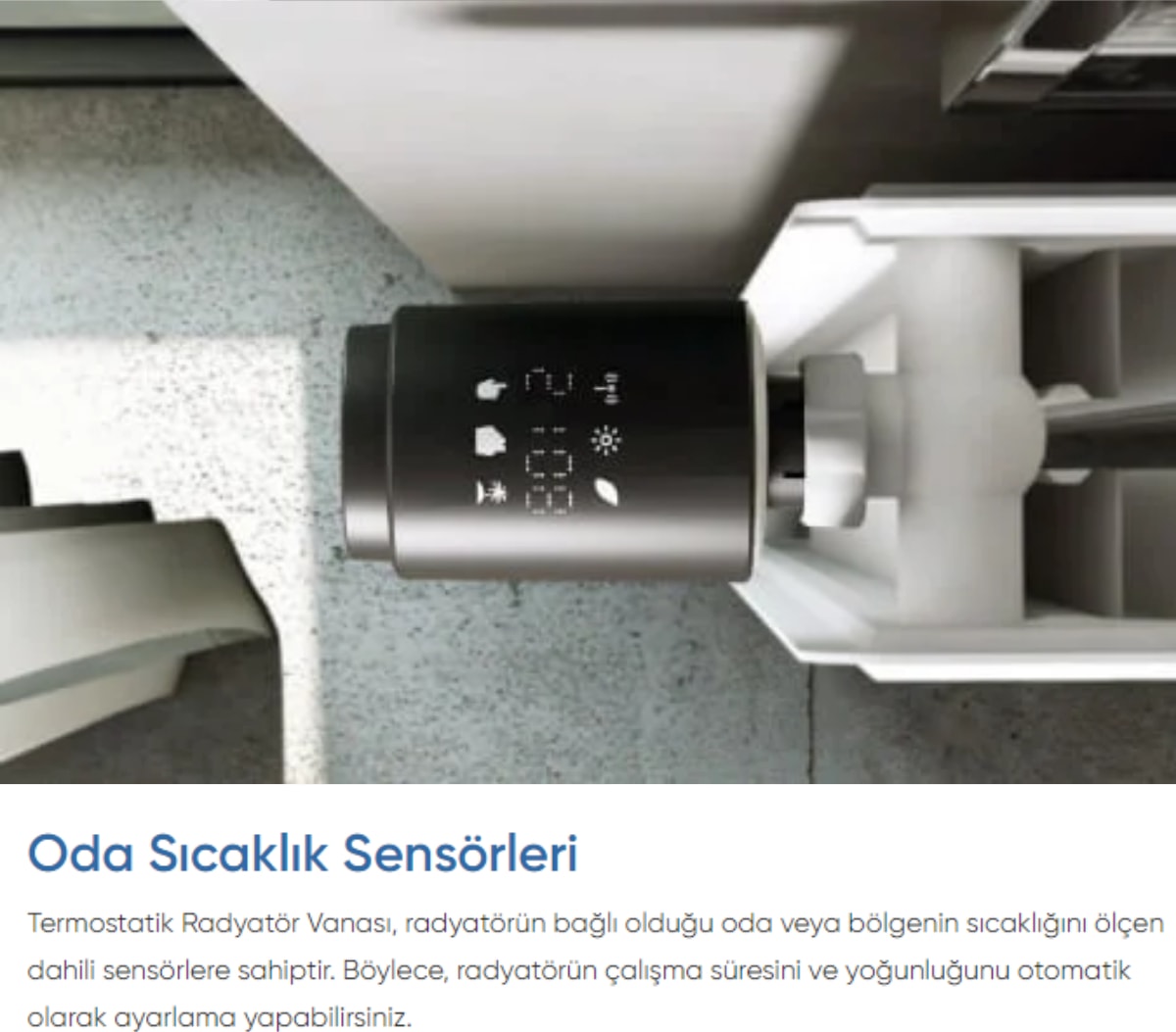 Akıllı Termostatik Radyatör Vanası Wi-Fi Bağlantılı ve Uzaktan Kontrol
