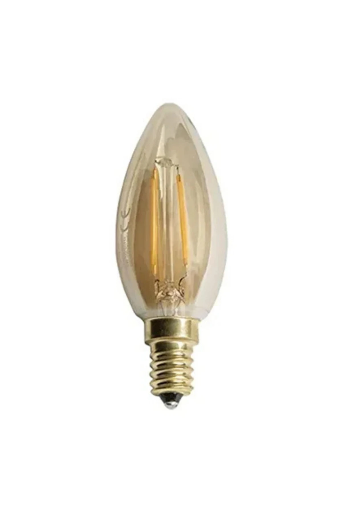 CT‑4280 4W E14 Amber Rustik LED Buji Ampül 4 Adet