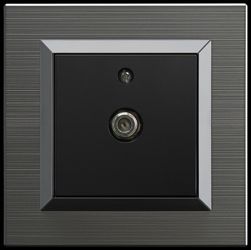 Quantum Manyetik Gri Tv Uydu Prizi