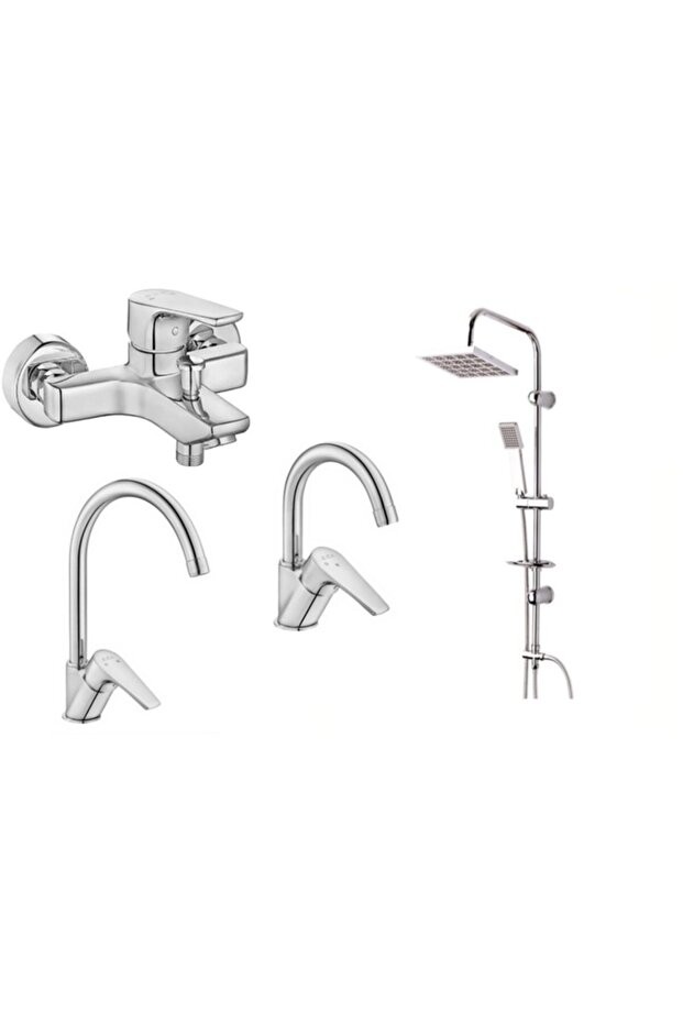 Niobe Banyo +kuğu Lavabo + Evye Bataryası + Tema Tepe Duş Seti