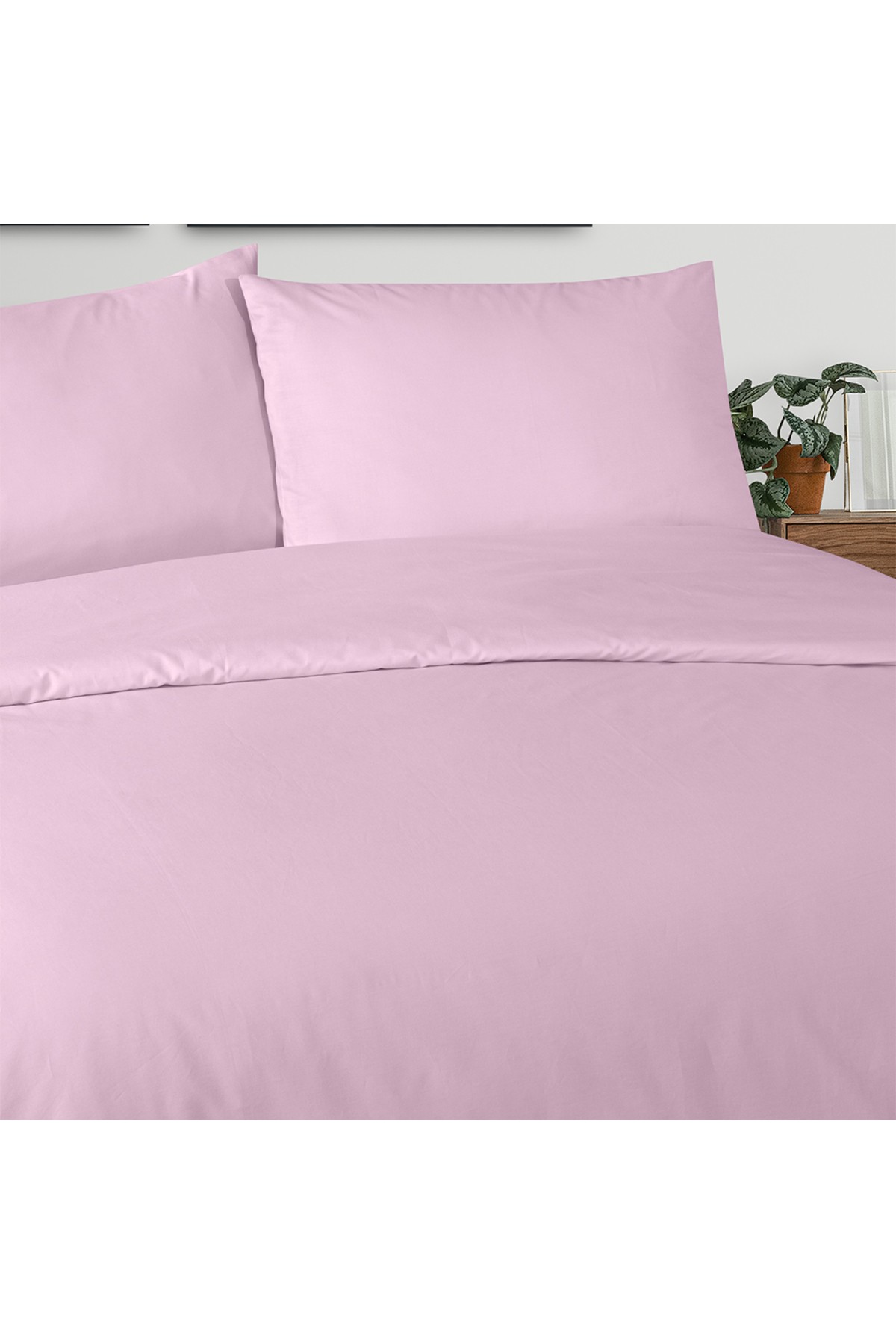 Freesia King Size Ranforce Nevresim Seti Lila (3 Parça) King Size Nevresim Seti