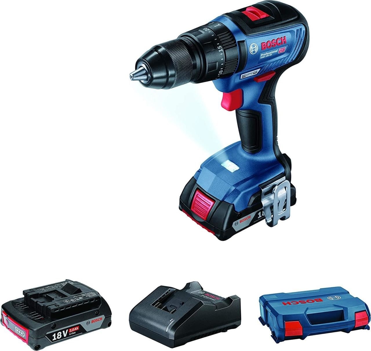 BOSCH Gsb 18V-50 Professional Akülü Darbeli Vidalama