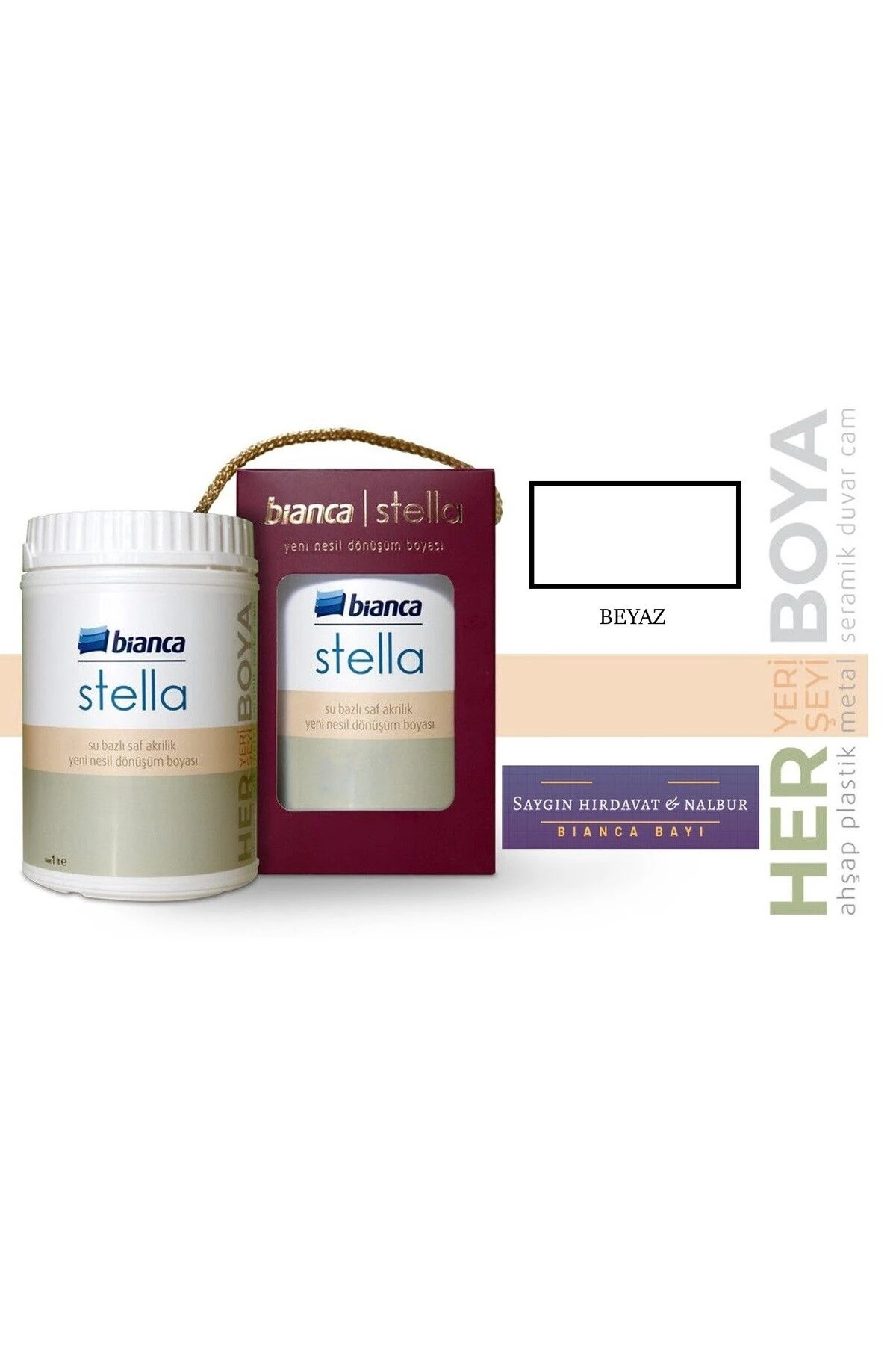 Stella Tezgah - Banyo - Zemin Boyama Seti 5-6 Metrekare - Beyaz