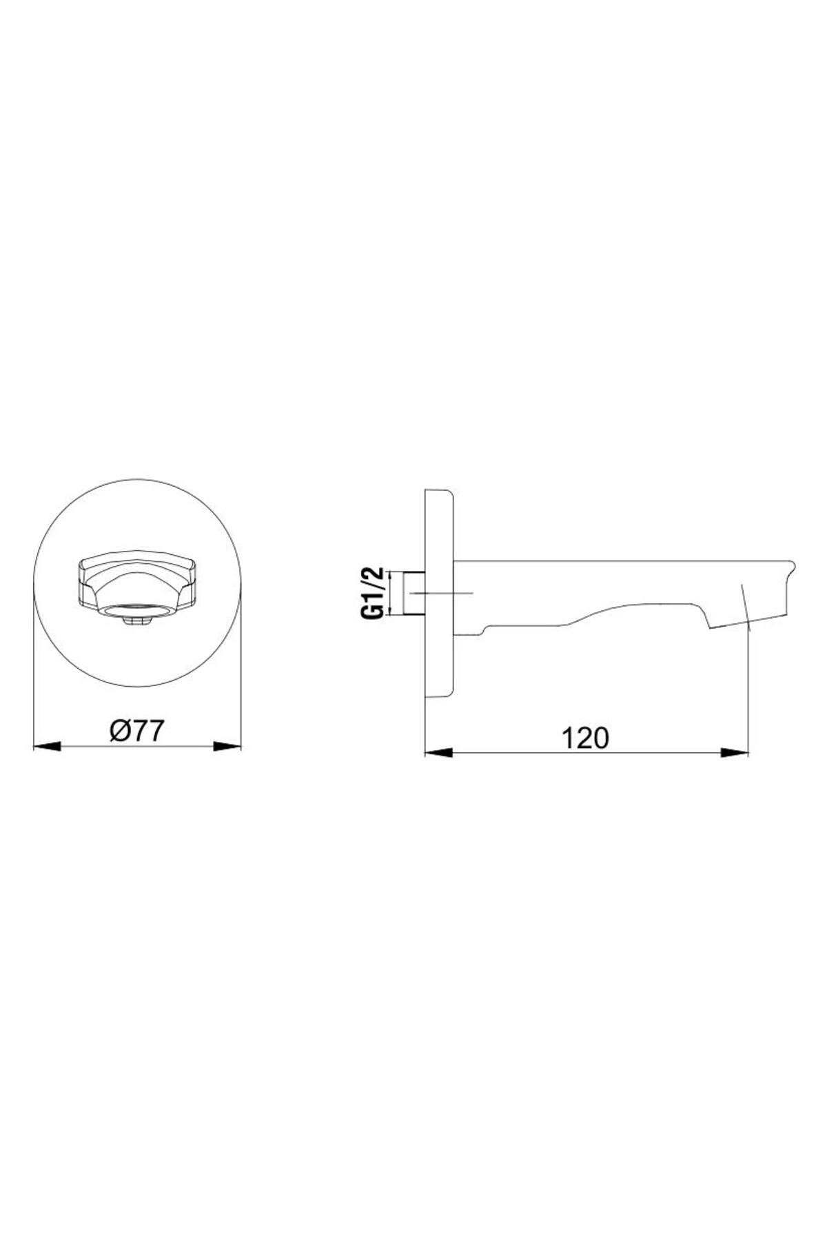 Myra Ankastre Banyo Bataryası Çıkış Ucu Gaga 102159203H-Y
