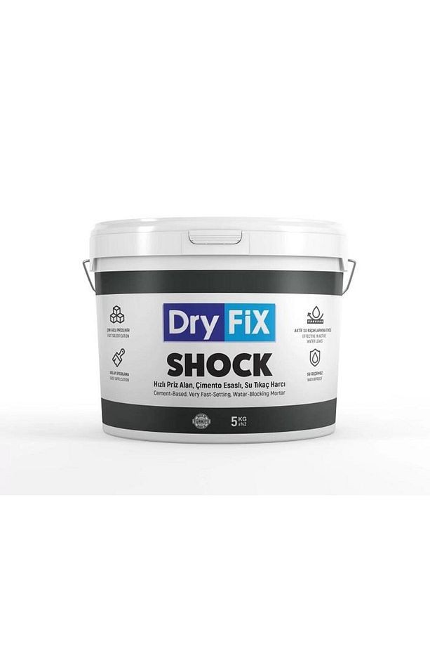 Shock Çimento Esaslı Hızlı Priz Alan Su Tıkaç Harcı 5 Kg